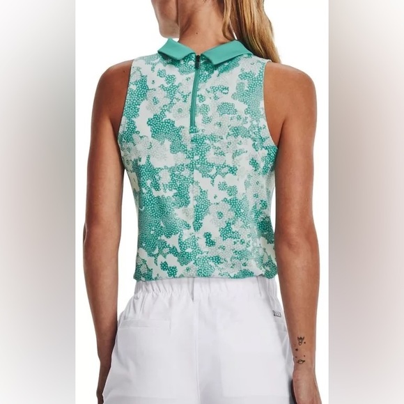 NWT Under Armour | Zinger Polo Golf  Shirt Size Large -Teal - Picture 2 of 5